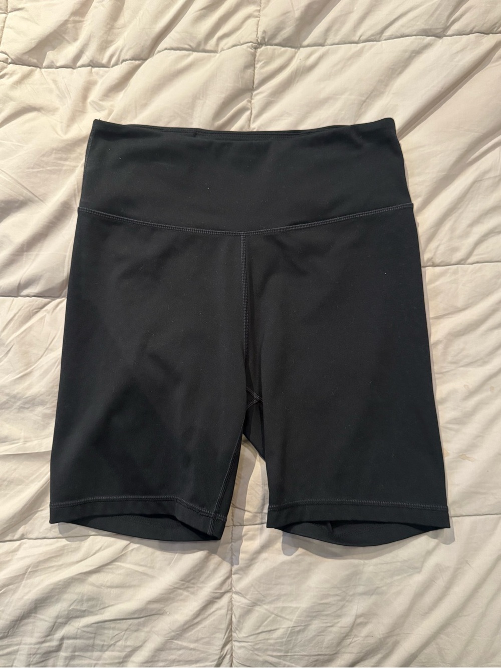 High-Waist Black Women's Bike Shorts
